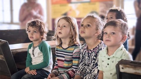 Story time participants at the Port Royal Maritime Center