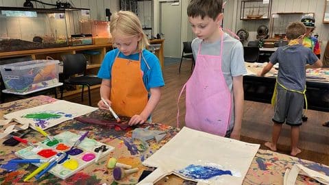 port royal sound foundation kids fish printing