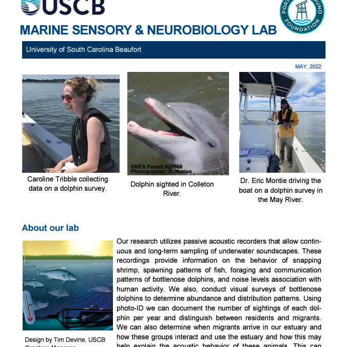 USCB Marine Sensory & Neurobiology Lab Newsletter